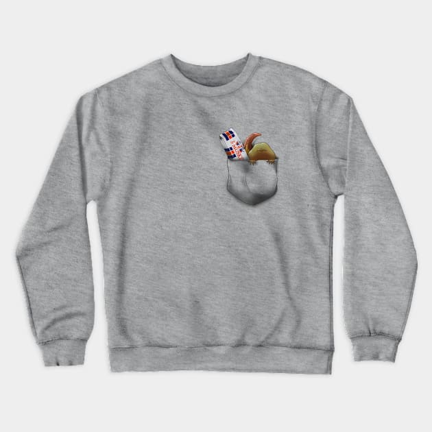 Pocket Dart Crewneck Sweatshirt by Silveretta